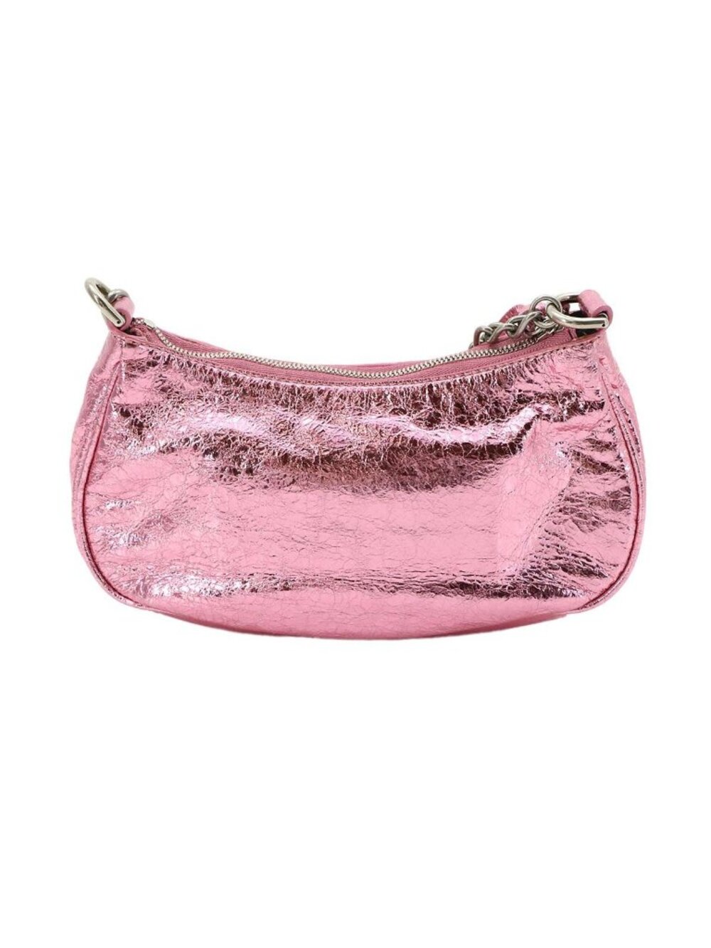 Balenciaga le Cagole Mini 2-Way Chain Shoulder Bag Leather Metallic Pink - Picture 2 of 9
